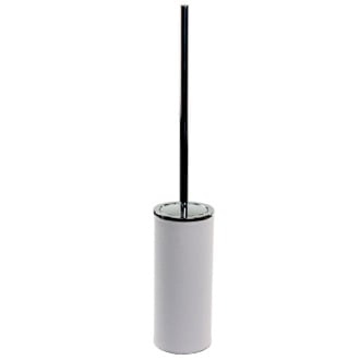 Free Standing Toilet Brush Holder Made From Faux Leather Available in Three Finishes Gedy AC33